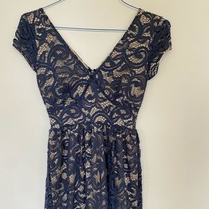 Navy lace dress